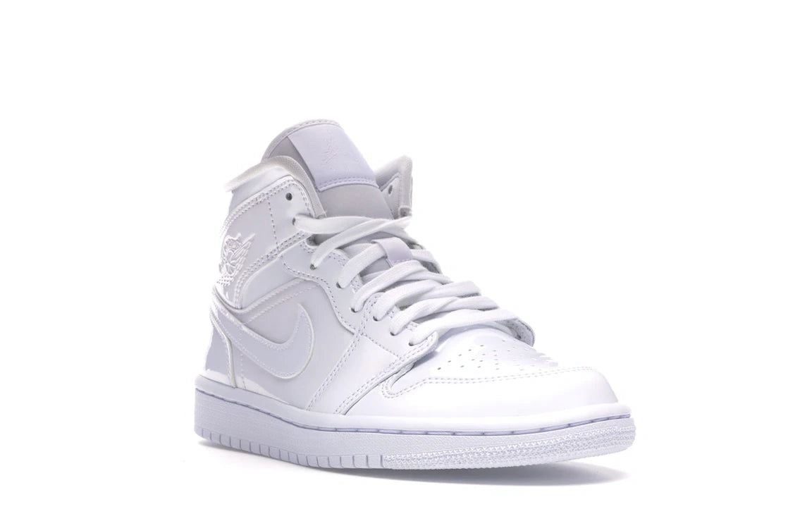 Jordan 1 Mid Triple White (Women's) - vue secondaire A