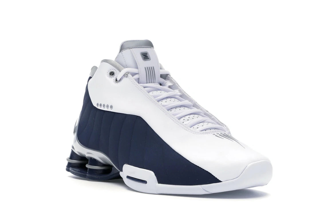 Nike Shox BB4 White Silver Navy - vue secondaire A
