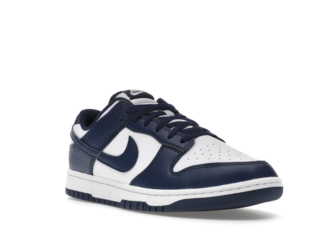 Nike Dunk Low White Midnight Navy - vue secondaire A
