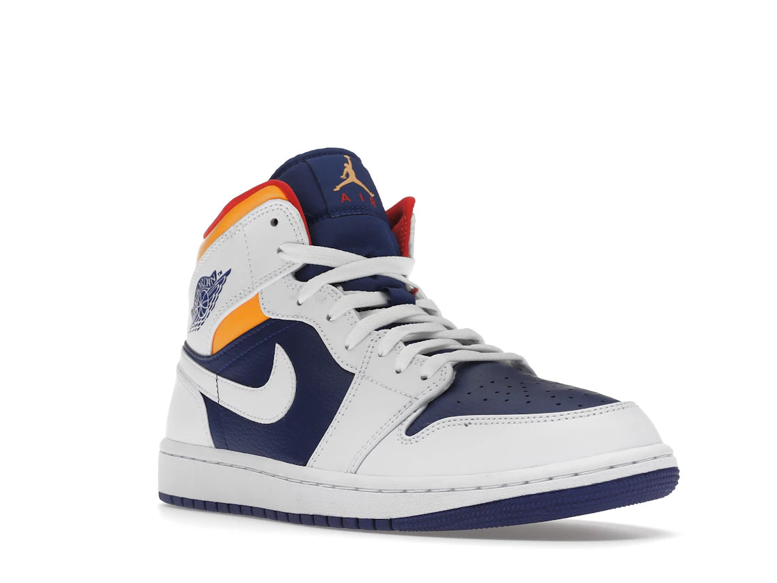Jordan 1 Mid Royal Blue Laser Orange - vue secondaire A