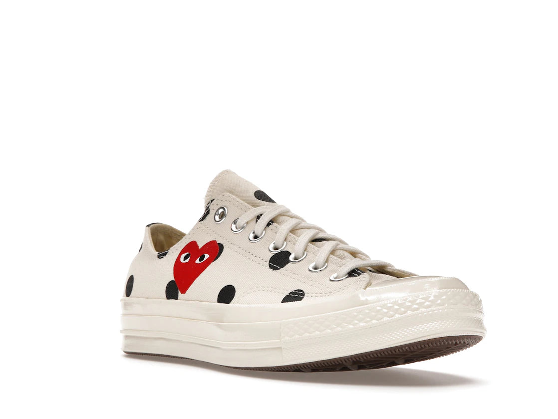 Converse Chuck Taylor All Star 70 Ox Comme des Garcons PLAY  Polka Dot White - vue secondaire A