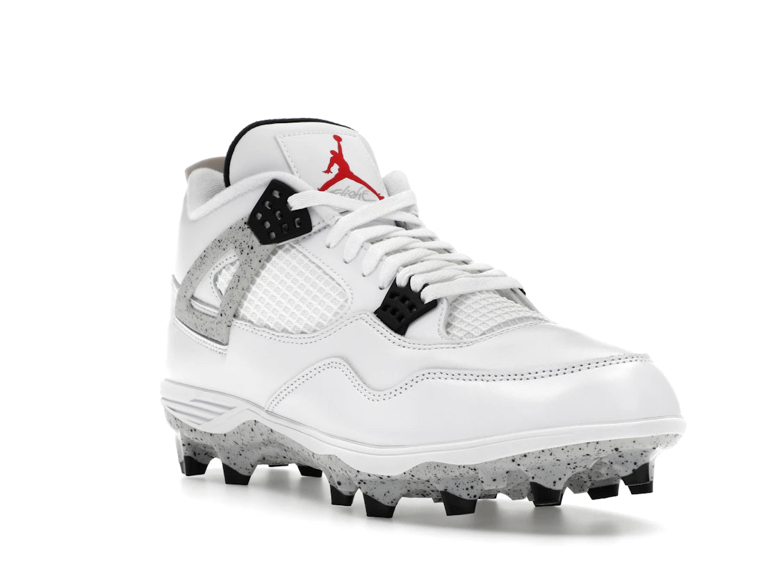 Jordan 4 Retro TD Cleat White Cement - vue secondaire A