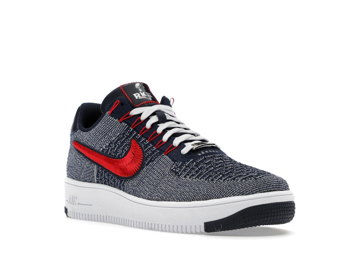 Nike Air Force 1 Ultra Flyknit Low Patriots Robert Kraft Wolf Grey - vue secondaire A