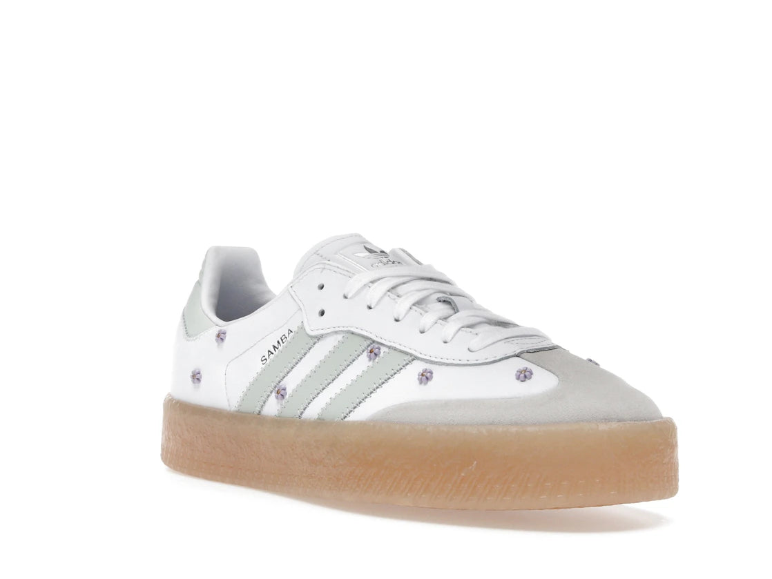 adidas Sambae Floral White Linen Green Gum (Women's) - vue secondaire A