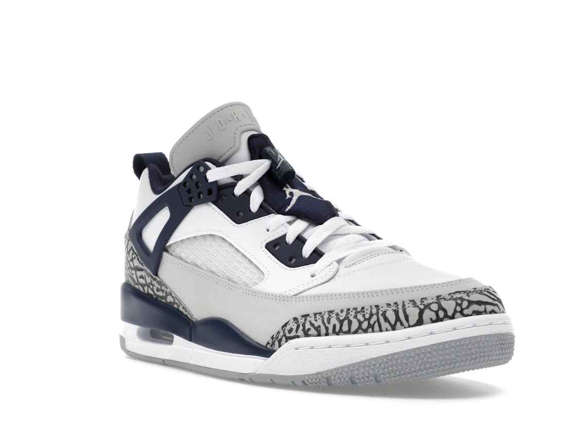 Jordan Spizike Low Weiß Neutralgrau Anthrazit Mitternachtsblau - vue secondaire A