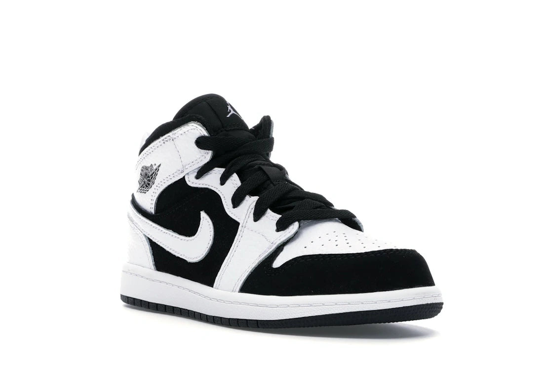 Jordan 1 Mid White Black (PS) - vue secondaire A