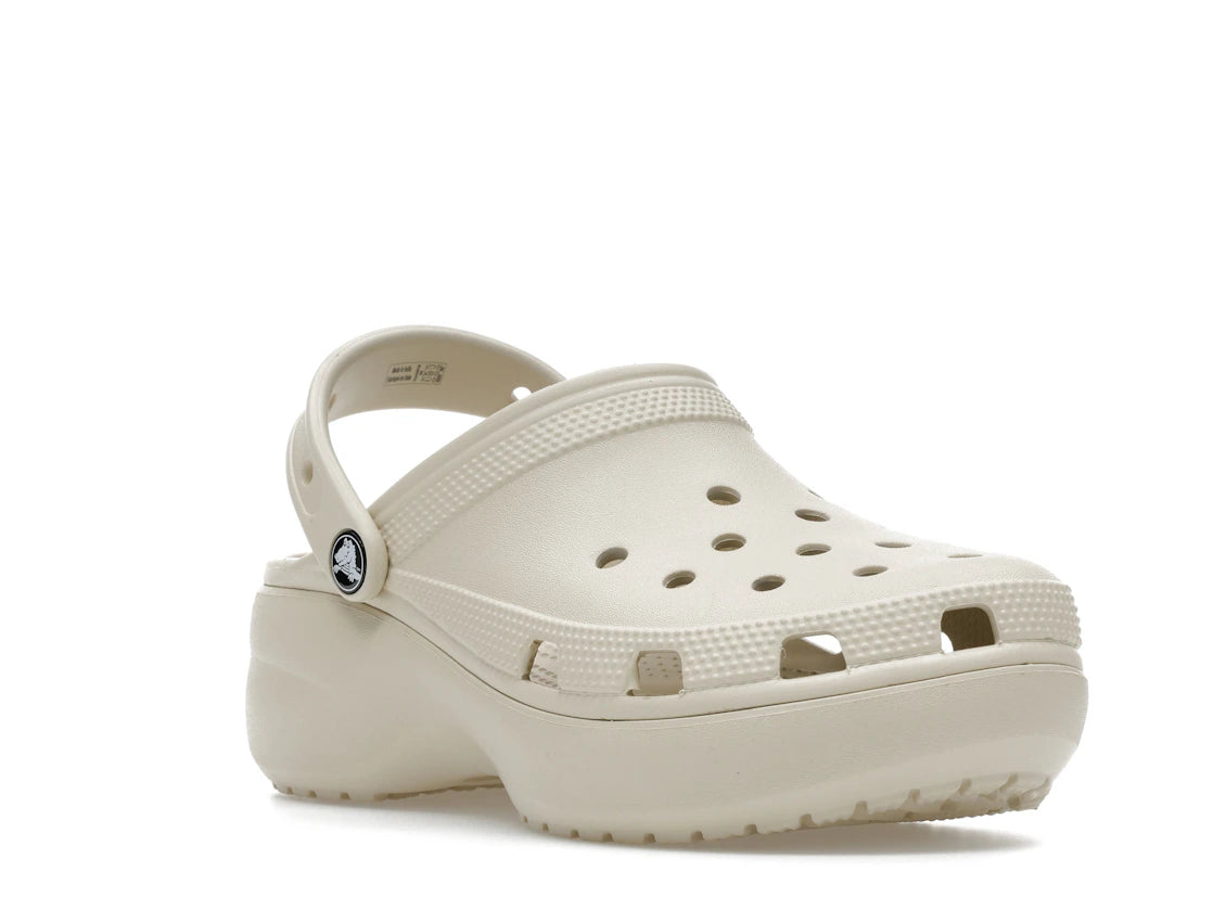 Crocs Classic Platform Clog Bone (Women's) - vue secondaire A