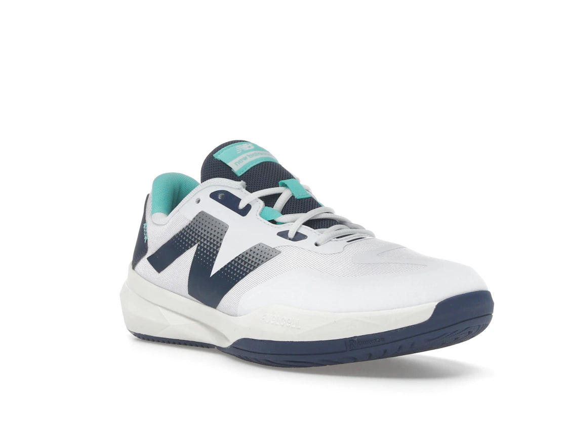 New Balance FuelCell 796v4 Padel White Navy Cyber Jade - vue secondaire A