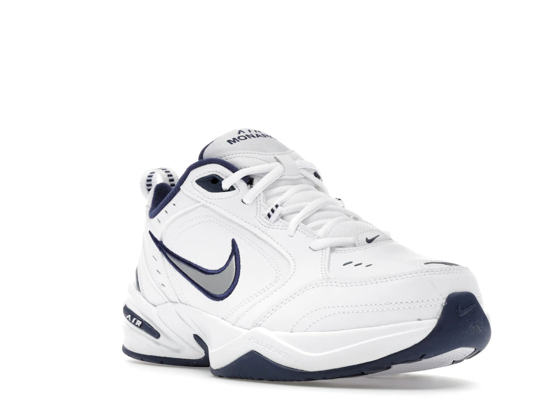 Nike Air Monarch Iv White/Midnight Navy/White/Metallic Silver - vue secondaire A