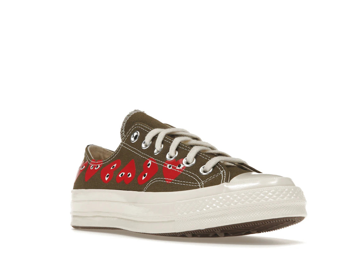 Converse Chuck Taylor All Star 70 Ox Comme des Garcons Multi Heart Green - vue secondaire A