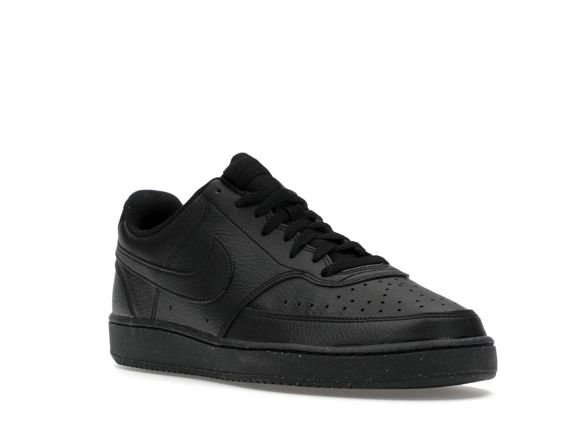 Nike Court Vision Low Next Nature Triple Black - vue secondaire A