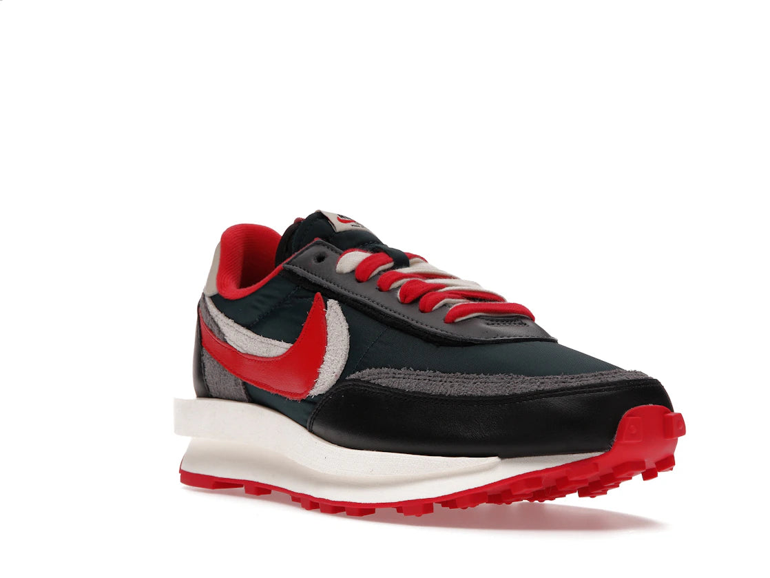 Nike LD Waffle sacai Undercover Midnight Spruce University Red - vue secondaire A