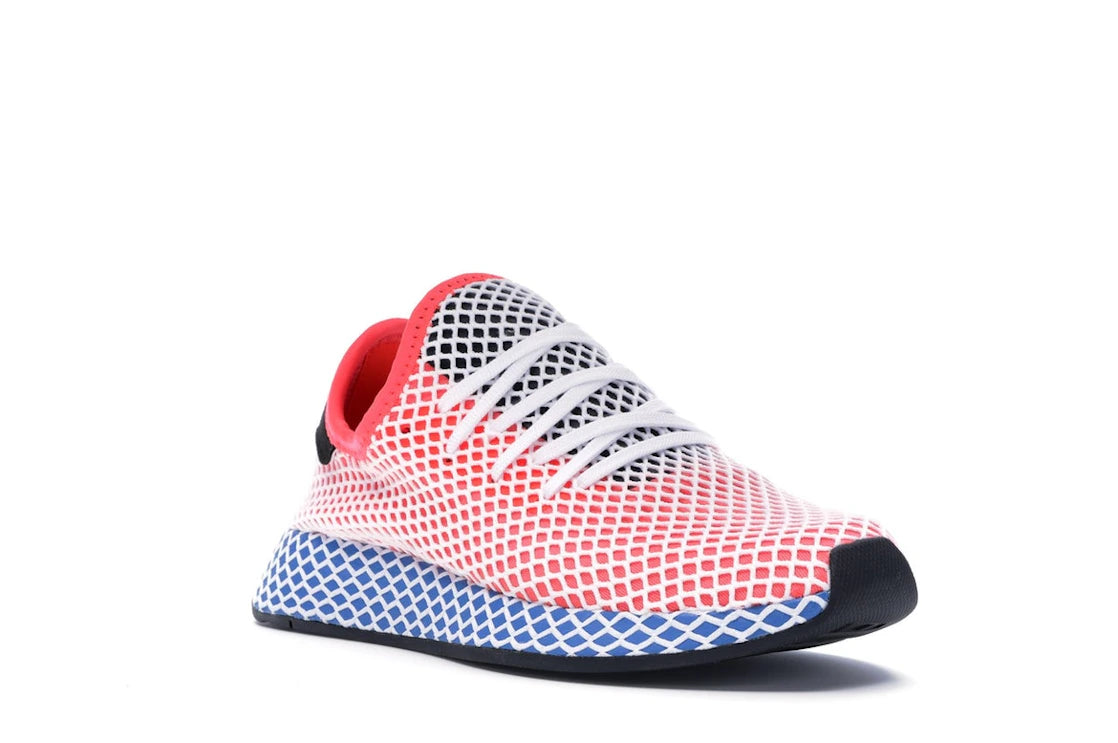 adidas Deerupt Solar Red Bluebird - vue secondaire A