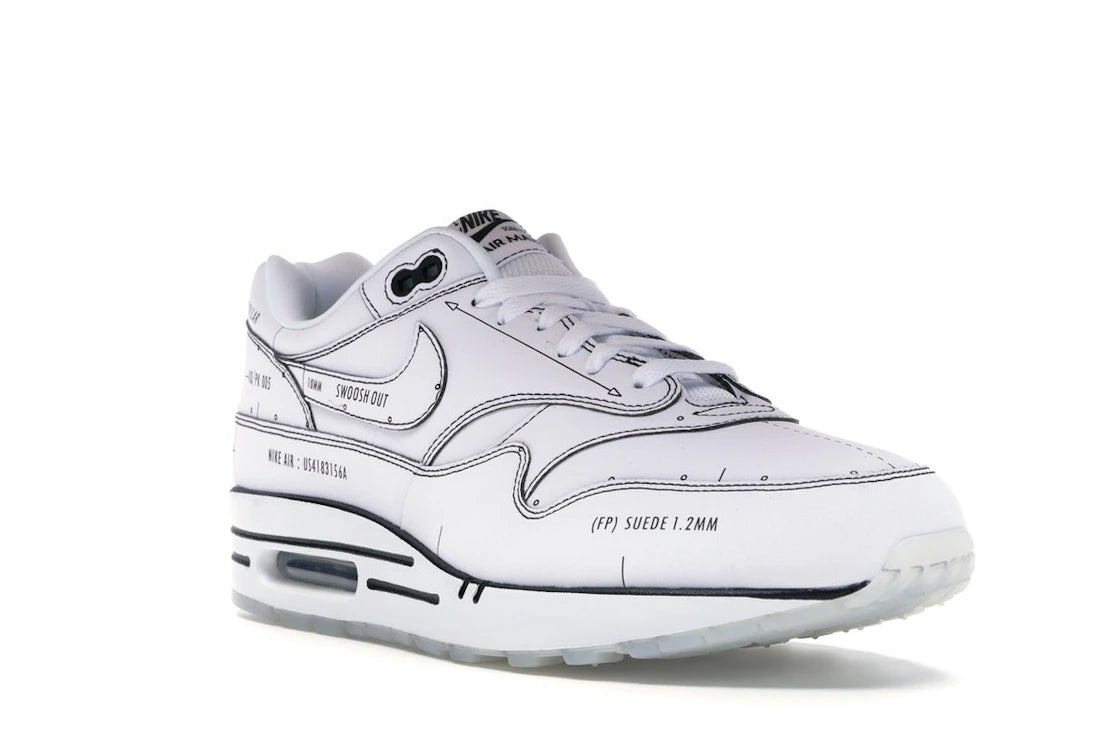 Nike Air Max 1 Tinker Schematic - vue secondaire A