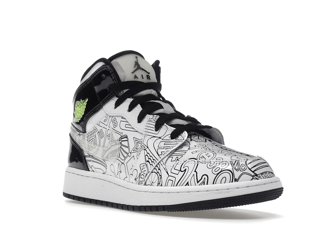 Jordan 1 Mid SE DIY (GS) - vue secondaire A