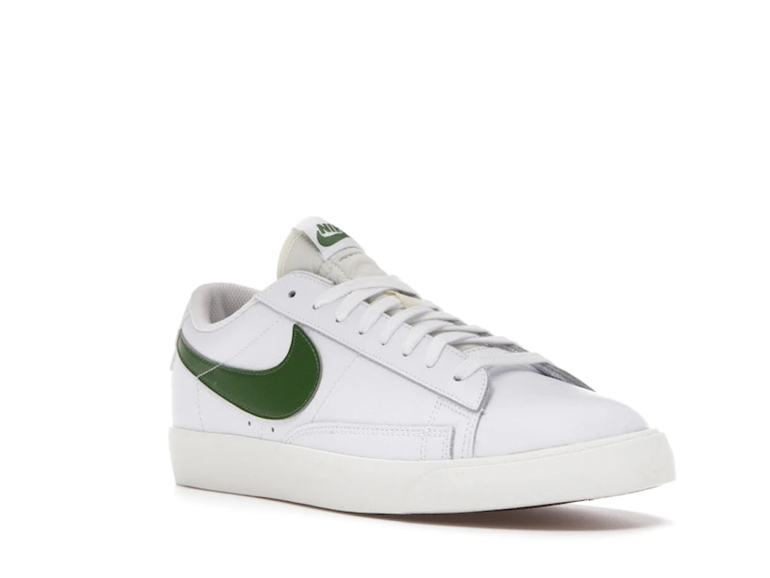 Nike Blazer Low Leather White Forest Green - vue secondaire A