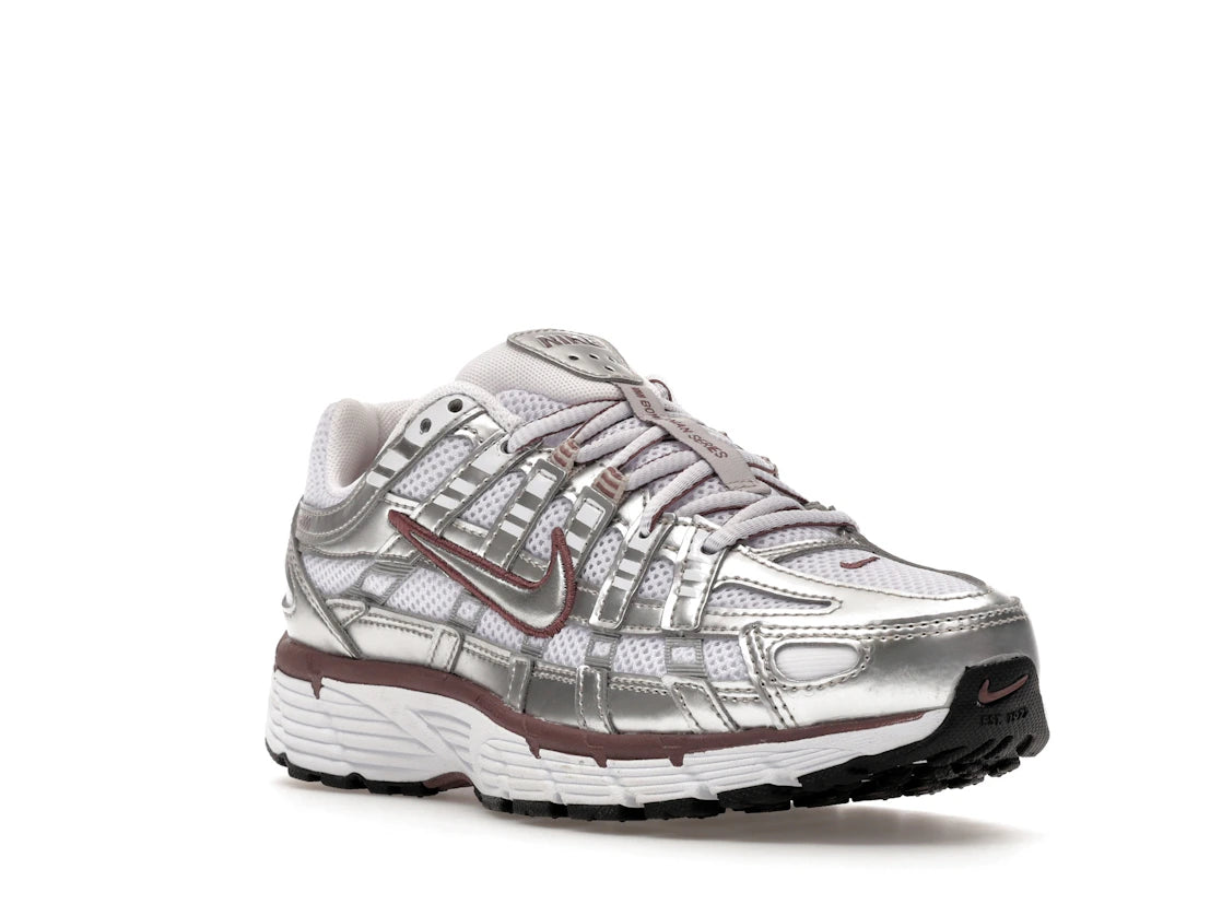 Nike P-6000 White Metallic Silver Tattoo (Women's) - vue secondaire A