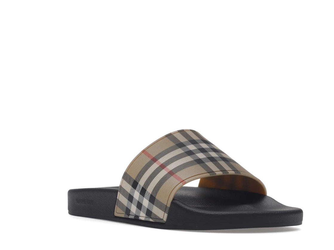 Burberry Vintage Check Slides Archive Beige - vue secondaire A