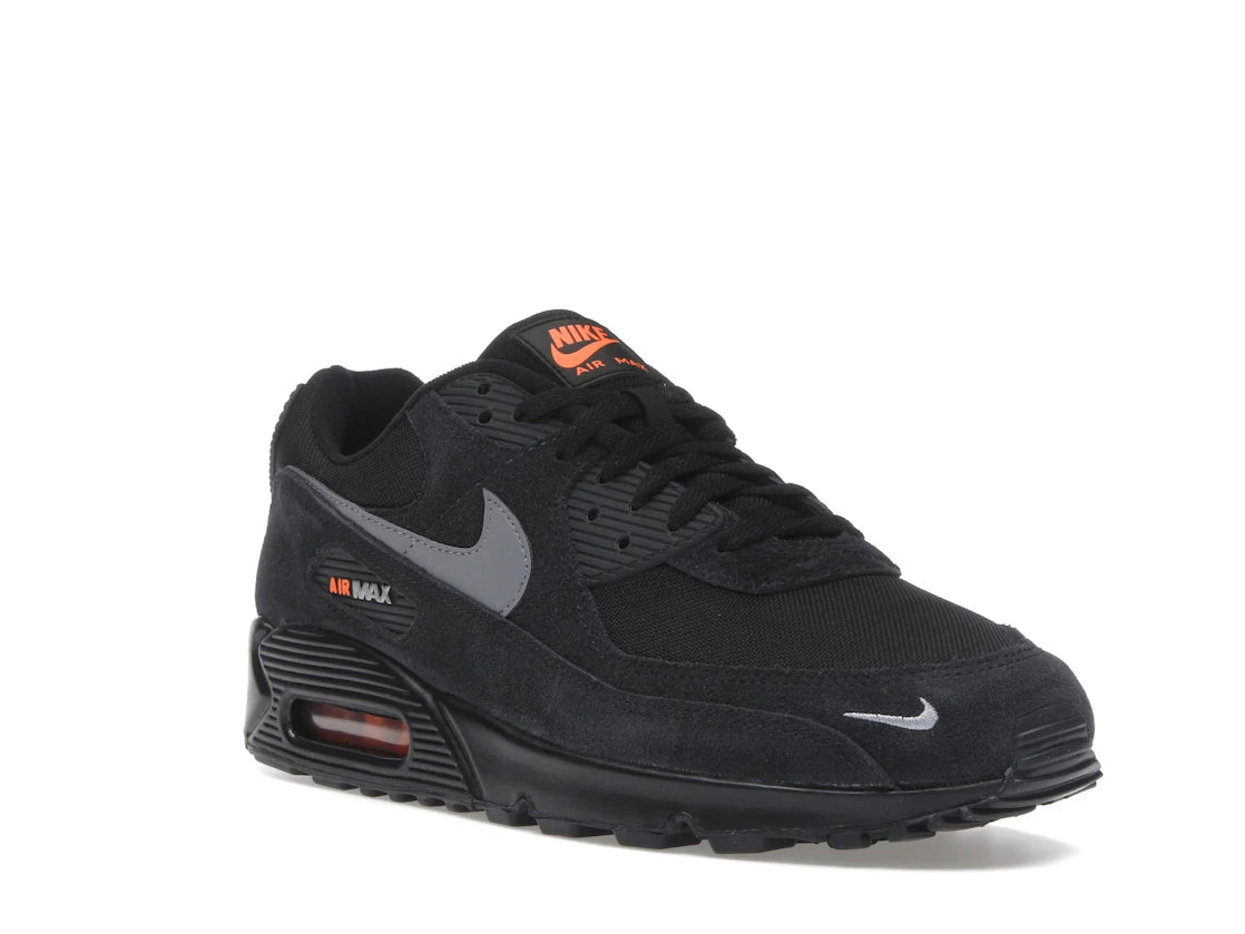 Nike Air Max 90 Black Metallic Cool Grey Orange - vue secondaire A