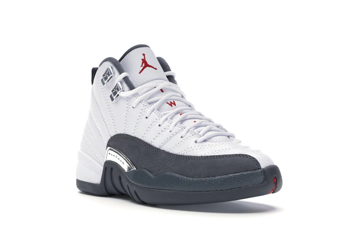 Jordan 12 Retro White Dark Grey (GS) - vue secondaire A