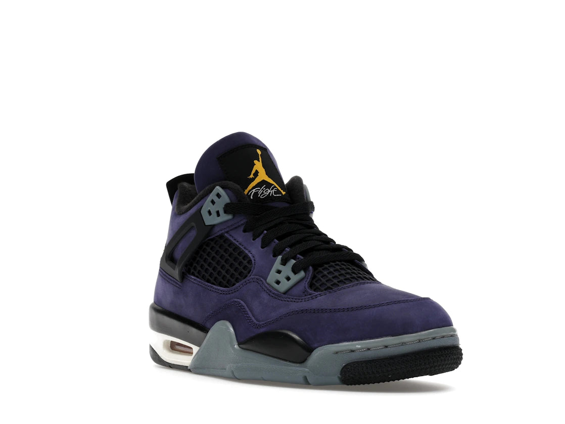 Jordan 4 Retro Lakers (GS) - vue secondaire A