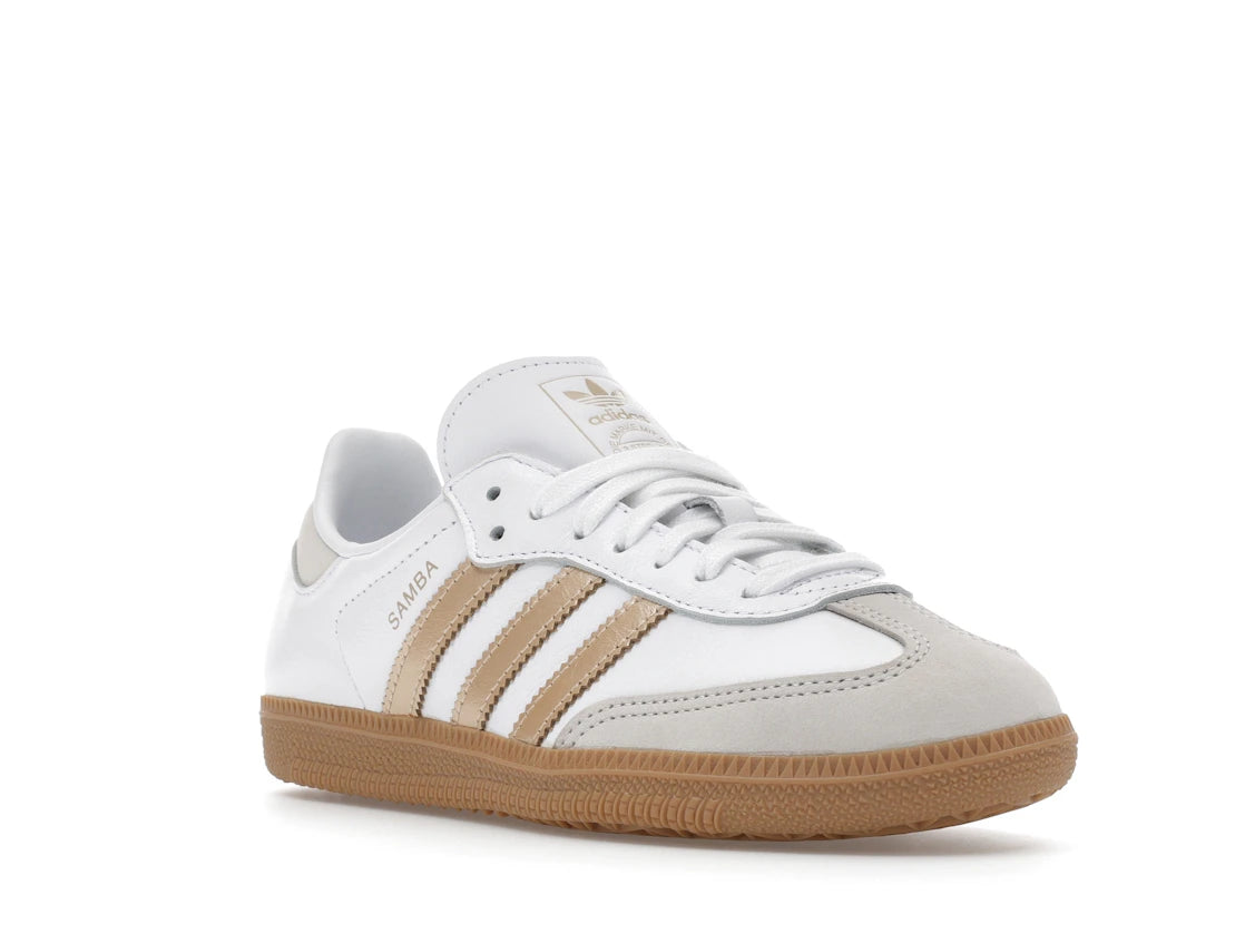 adidas Samba OG White Wonder Gold Metallic (Women's) - vue secondaire A