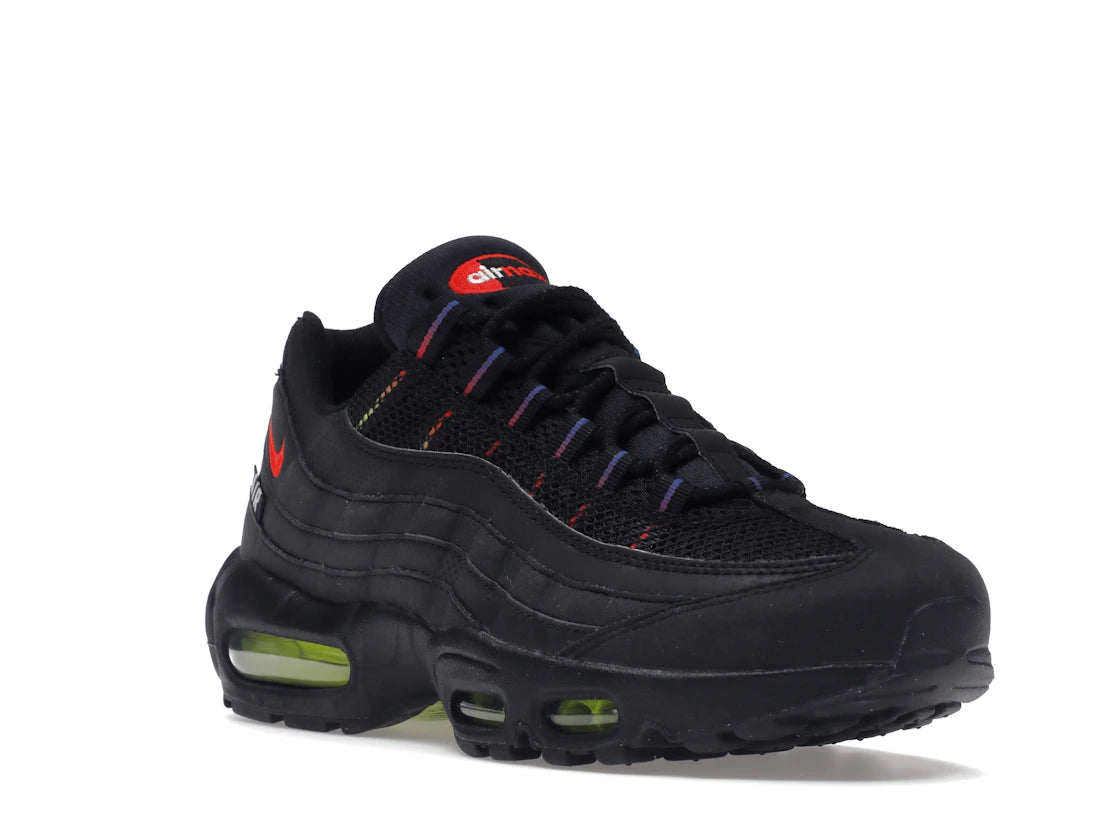 Nike Air Max 95 Black Reflective Volt - vue secondaire A