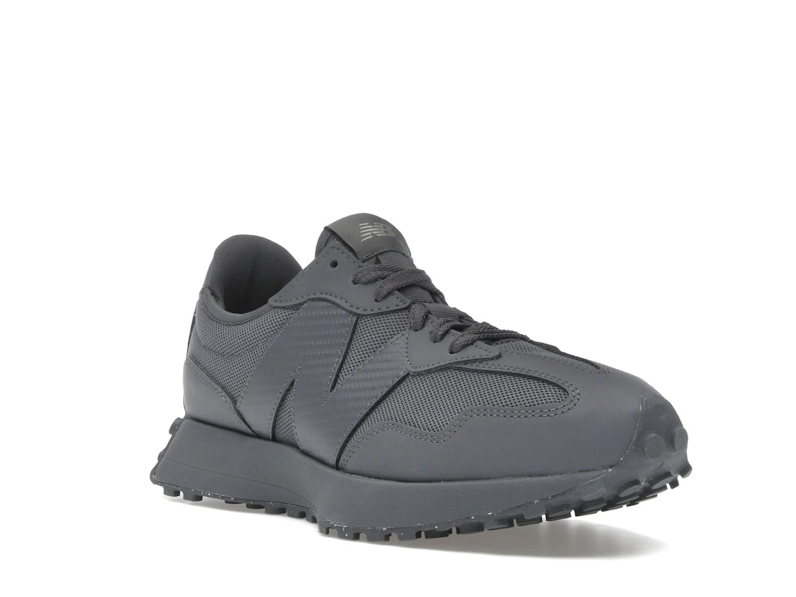 New Balance 327 Graues Carbonfaser-Logo - vue secondaire A