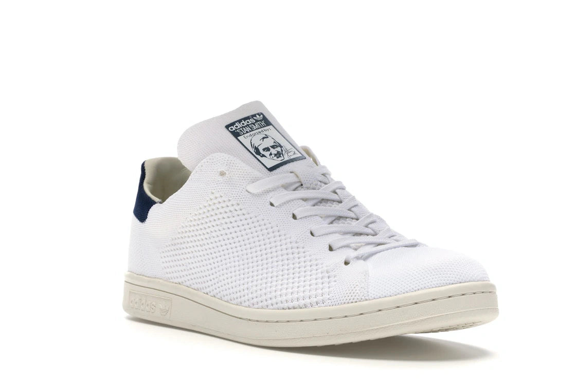 adidas Stan Smith Primeknit White Blue - vue secondaire A