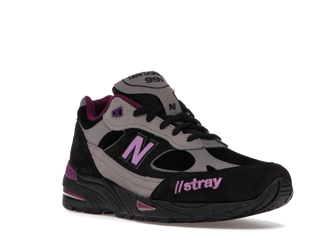 New Balance 991 Stray Rats Black - vue secondaire A