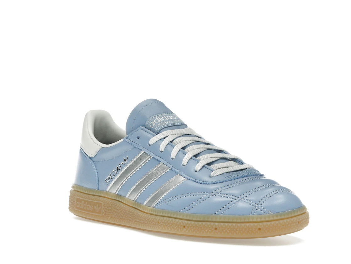 adidas Handball Spezial Quilted Stitching Ash Blue Silver (Women's) - vue secondaire A