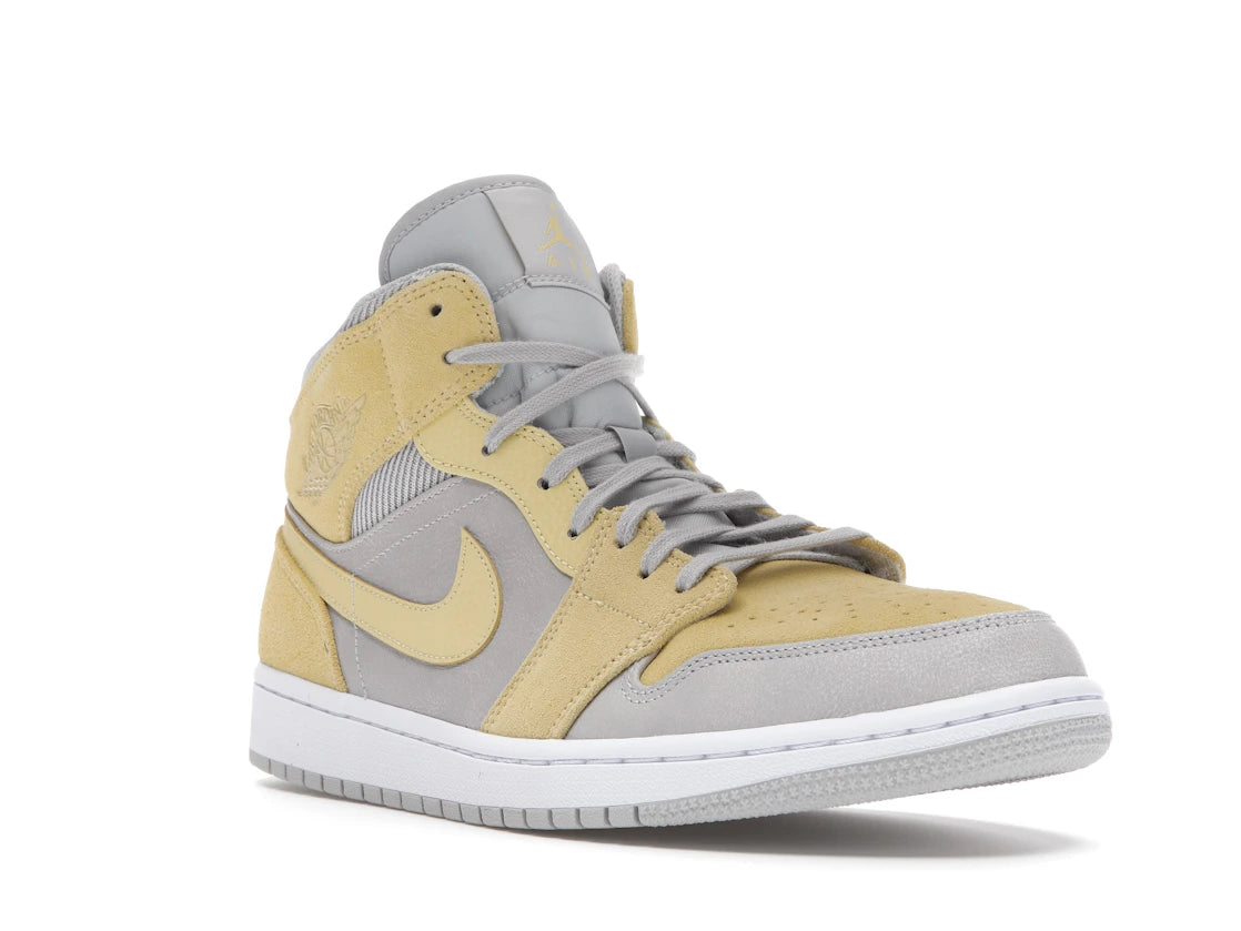 Jordan 1 Mid Mixed Textures Yellow - vue secondaire A