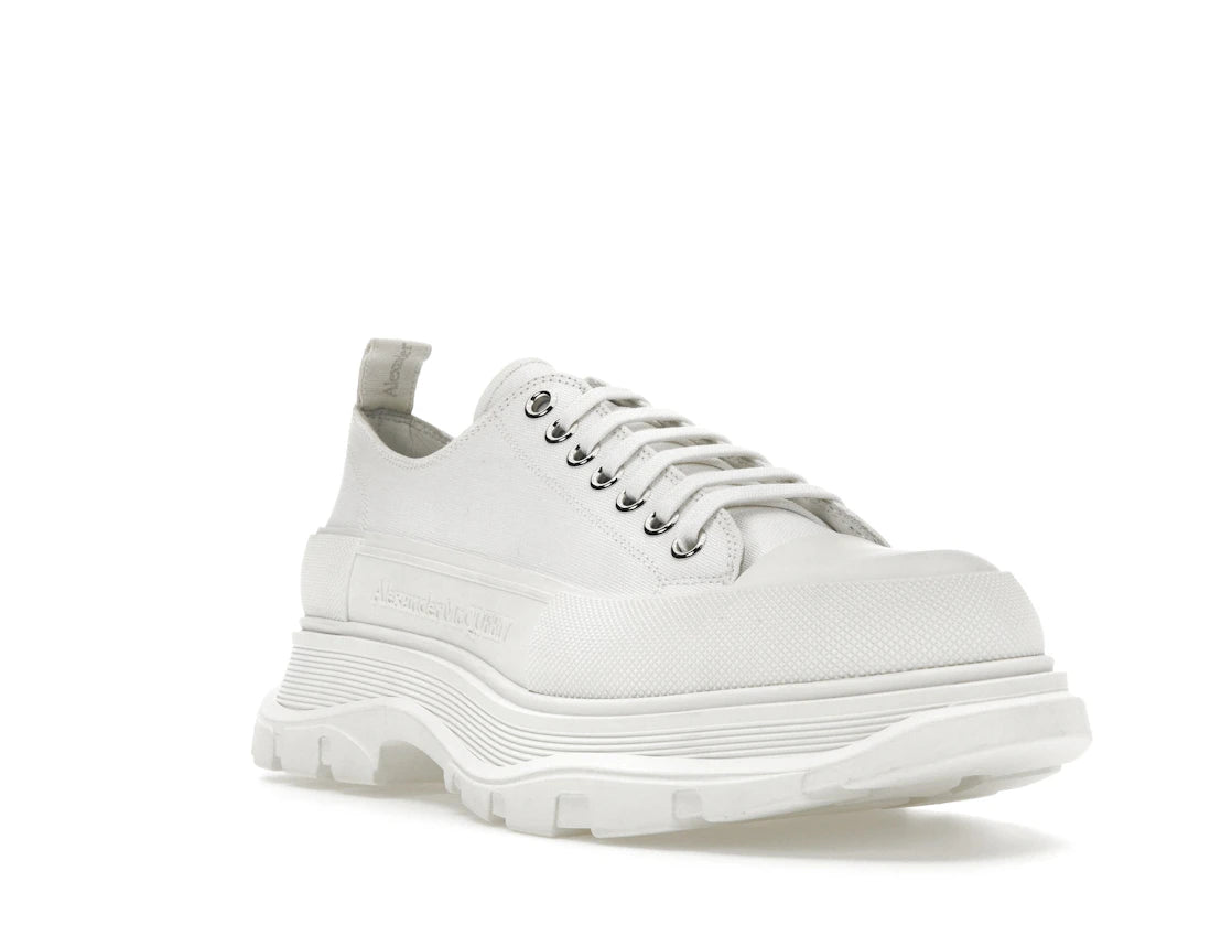 Alexander McQueen Tread Slick Low Lace Up White FW21 - vue secondaire A