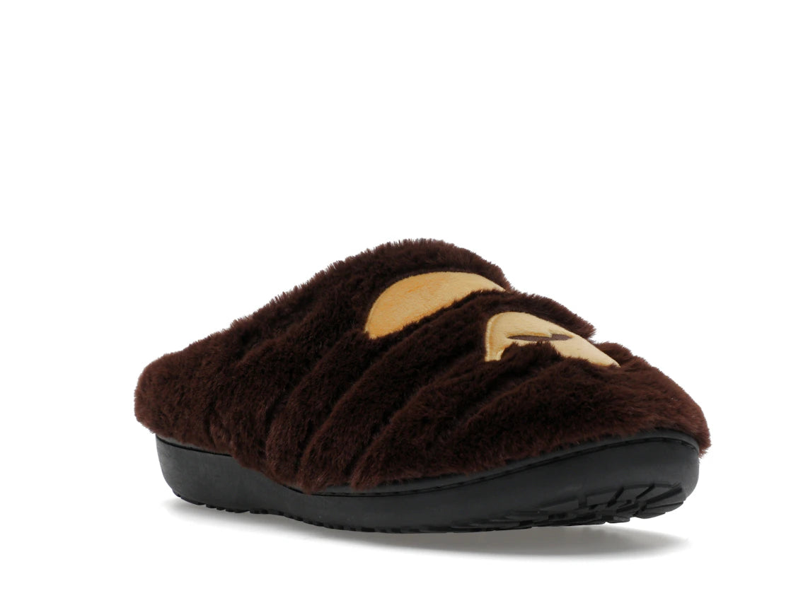 A Bathing Ape Ape Head Puffer Sandals Subu Brown - vue secondaire A