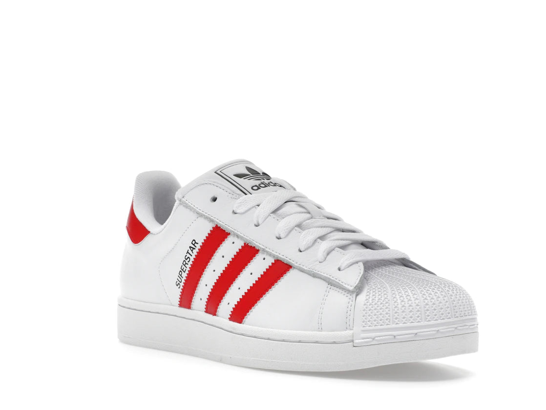 adidas Superstar II Cloud White Better Scarlet - vue secondaire A