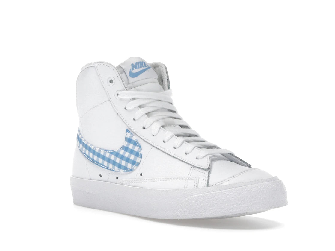 Nike Blazer Mid 77 Blue Gingham (Women's) - vue secondaire A