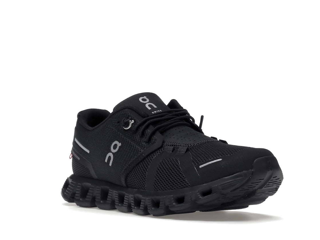 On Running Cloud 5 All Black (Women's) - vue secondaire A
