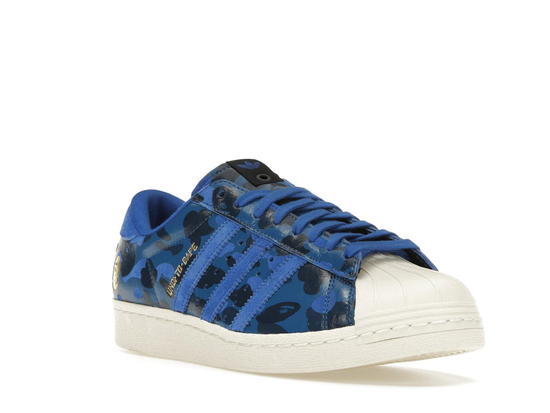 adidas Superstar 80s Undefeated Bape Blue Camo - vue secondaire A