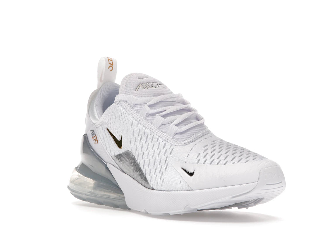 Nike Air Max 270 White Metallic Gold (Women's) - vue secondaire A