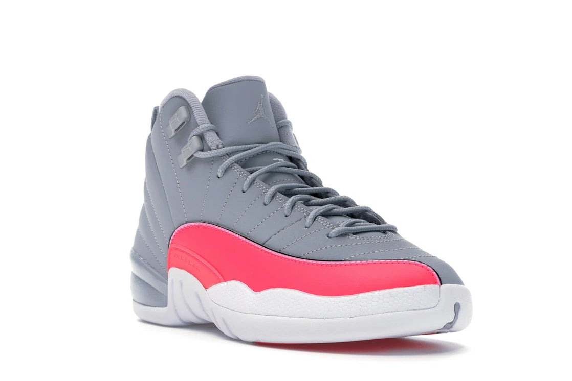 Jordan 12 Retro Wolf Grey Racer Pink (GS) - vue secondaire A