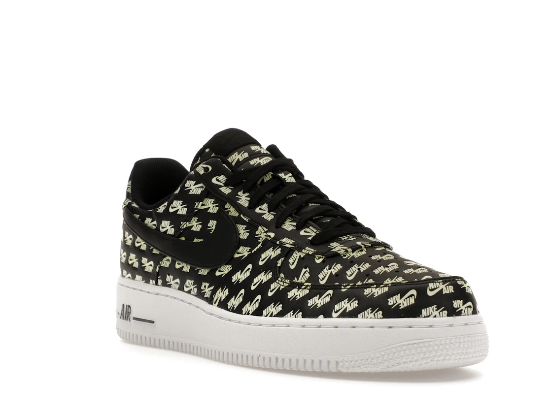 Nike Air Force 1 Low All Over Logo Black - vue secondaire A