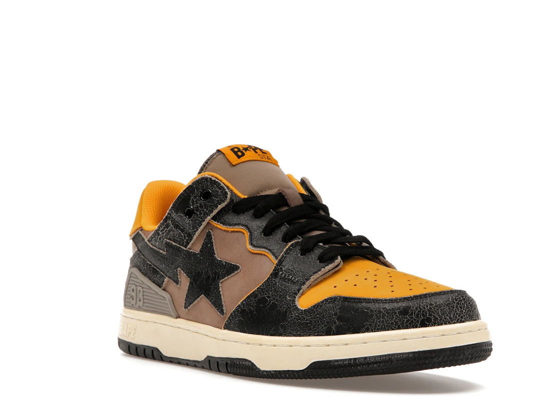 A Bathing Ape Bape SK8 Sta Vintage Black Yellow - vue secondaire A
