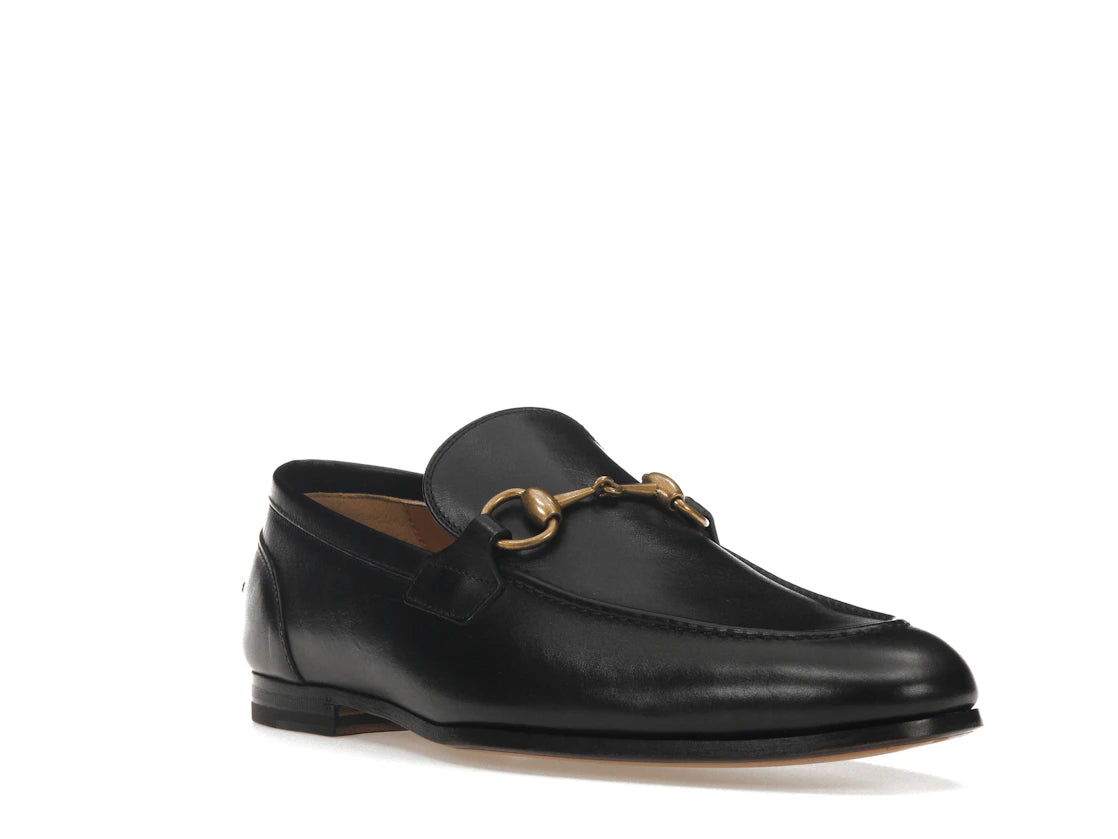Gucci Jordaan Loafer Black Leather - vue secondaire A