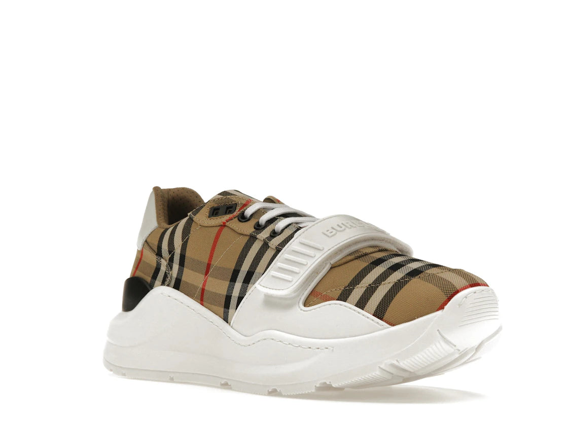 Burberry Ramsey Vintage Check Suede Leather Archive Biege White - vue secondaire A