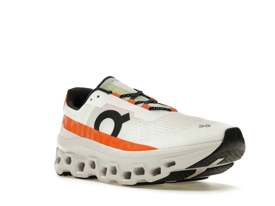 On Running Cloudmonster Undyed White Flame - vue secondaire A