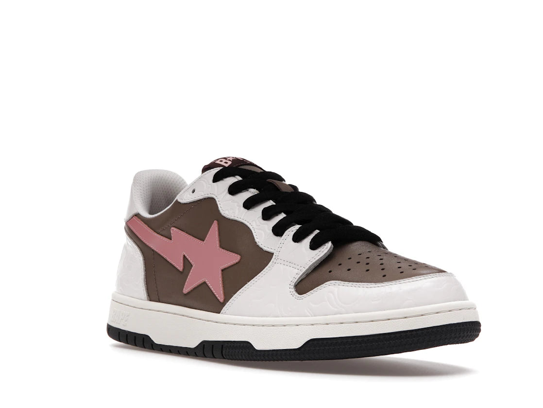 A Bathing Ape Bape Court Sta Brown Pink - vue secondaire A