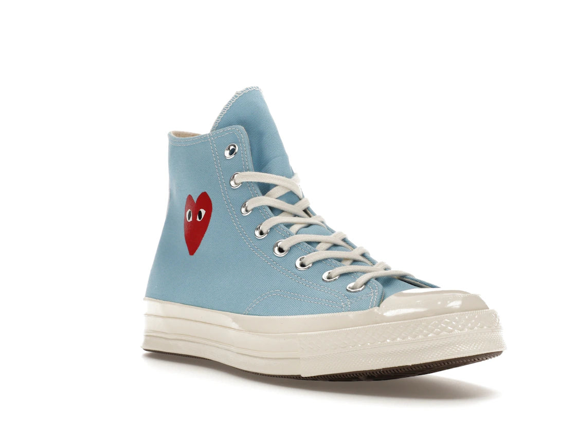 Converse Chuck Taylor All Star 70 Hi Comme des Garcons PLAY Bright Blue - vue secondaire A