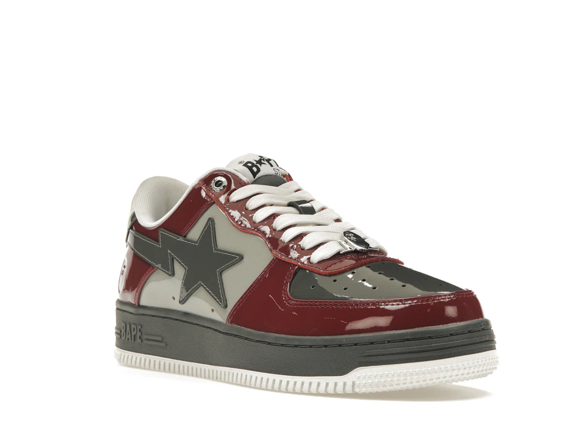 A Bathing Ape Bape Sta Nostalgic Burgundy Grey - vue secondaire A