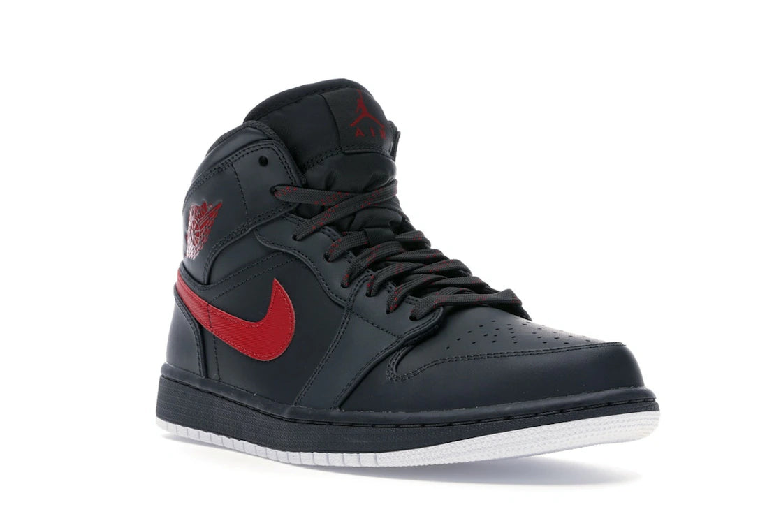 Jordan 1 Retro Mid Anthracite Gym Red - vue secondaire A