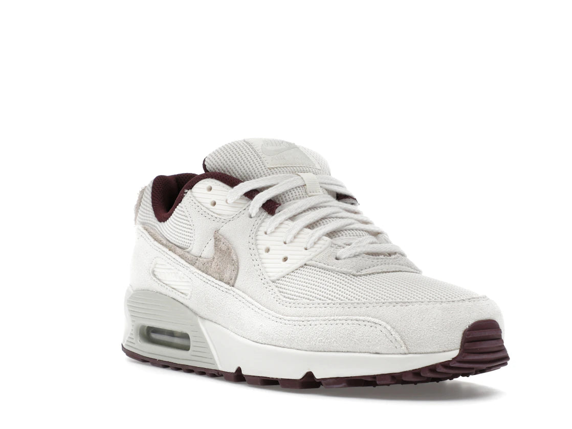 Nike Air Max 90 PRM Sail Burgundy Crush - vue secondaire A